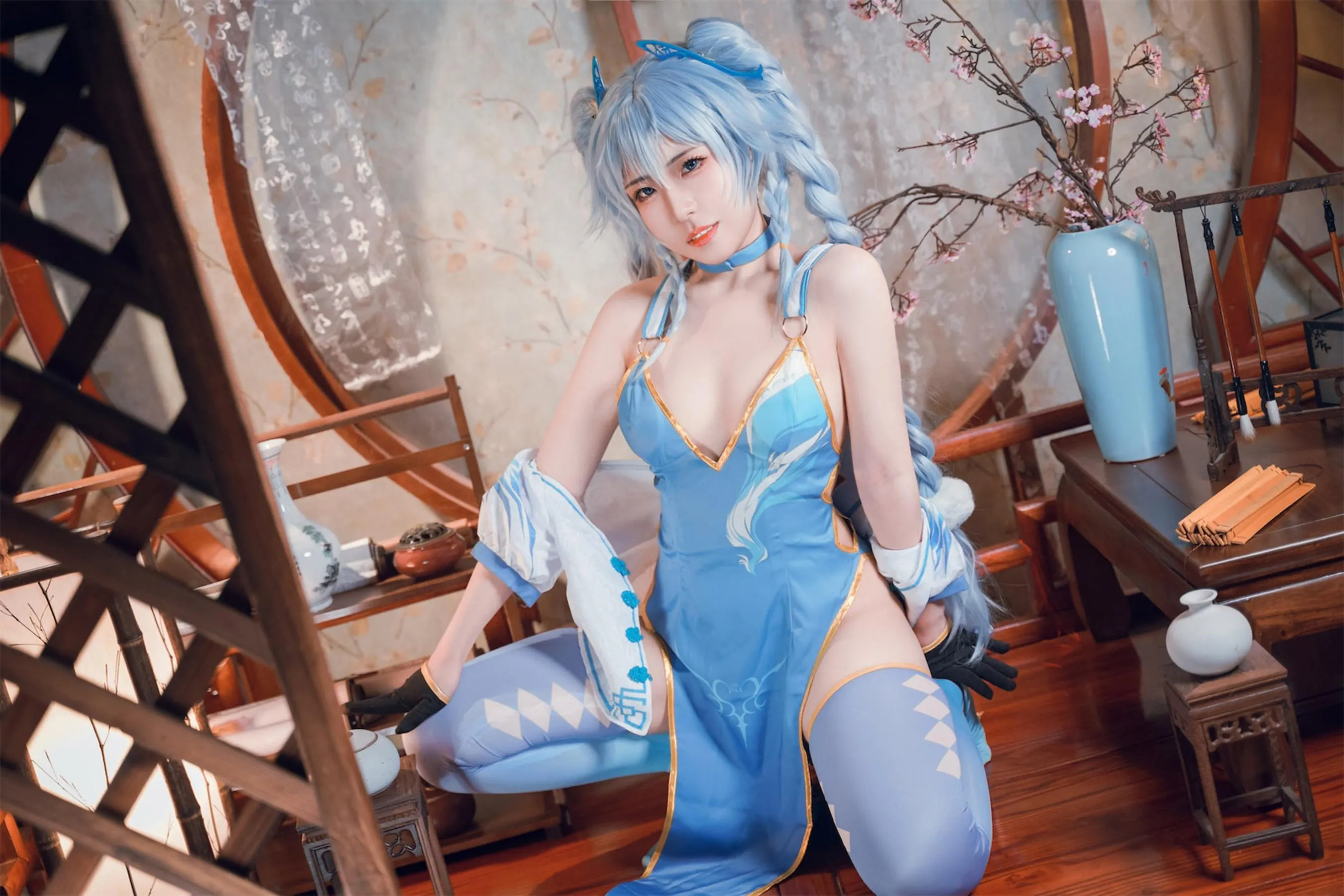 虎森森 – NO.17 少女前线 翠雀媚 [41P]插图1